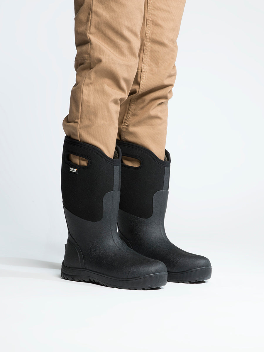 Bogs Men's Ultra High with Handles Black