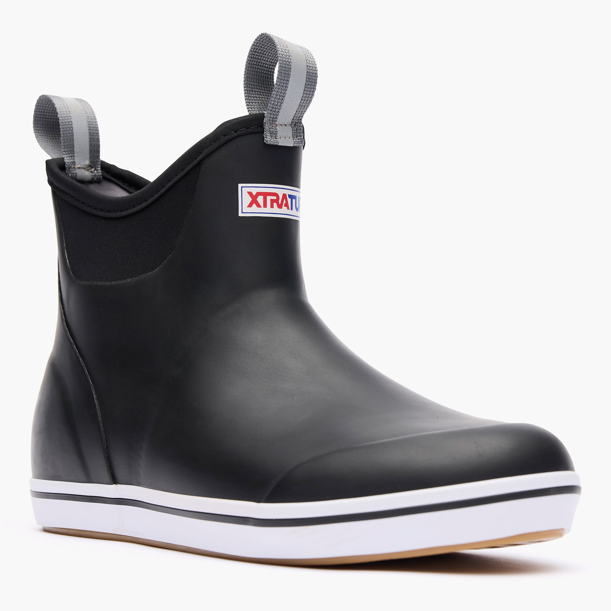 XTRATUF Men's Ankle Deck Boot Black