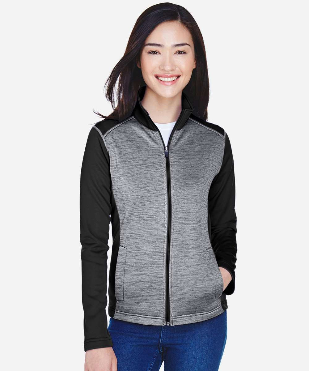 Devon and Jones Heathered Colorblock Jacket