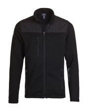 Landway Men's Sweater-Knit Fleece Jacket With Nylon Trim