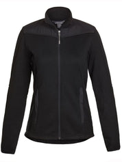 Landway Women's Sweater-Knit Fleece Jacket With Nylon Trim