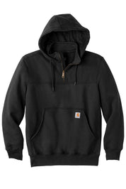 Unisex Heavyweight Hooded Zip Mock Sweatshirt