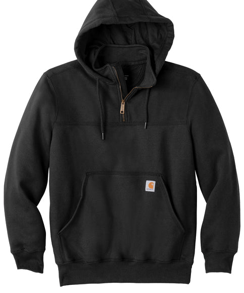 Unisex Heavyweight Hooded Zip Mock Sweatshirt