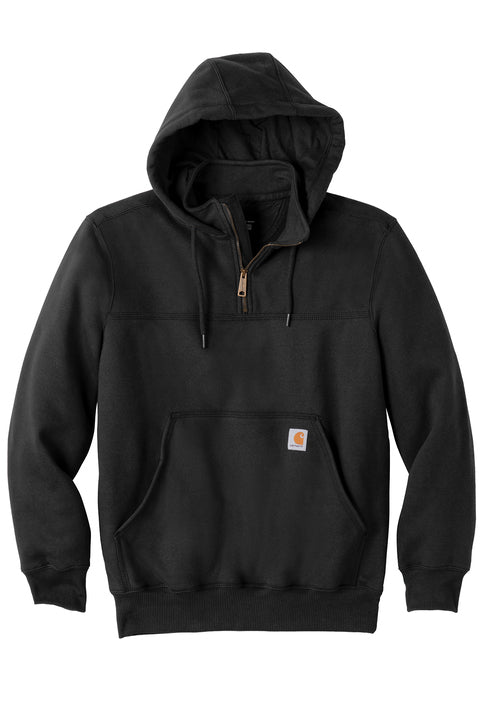 Unisex Heavyweight Hooded Zip Mock Sweatshirt