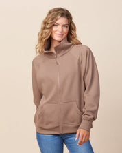 Enza Cadet Collar Full Zip Jacket