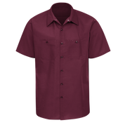 Red Kap Men's Short Sleeve Industrial Work Shirt