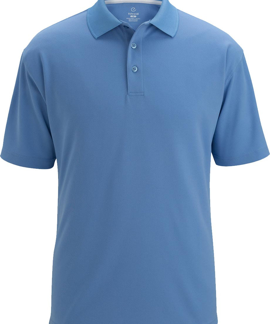 Edwards Men's Hi-Performance Mesh Polo Shirt