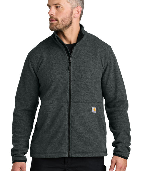 Carhartt Men's Textured Full Zip Fleece Jacket