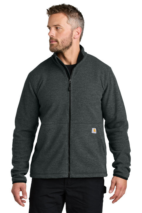 Carhartt Men's Textured Full Zip Fleece Jacket
