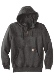 Unisex Heavyweight Hooded Zip Mock Sweatshirt