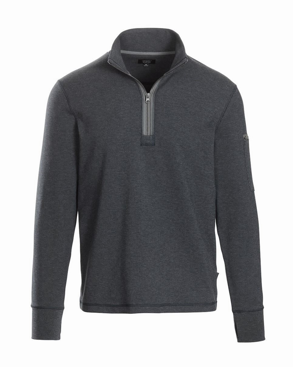 Landway Men's Textured 1/4 Zip Pullover Sweatshirt