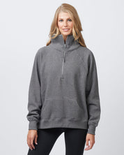 Enza Women's Half Zip Fleece Sweatshirt