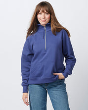 Enza Women's Half Zip Fleece Sweatshirt