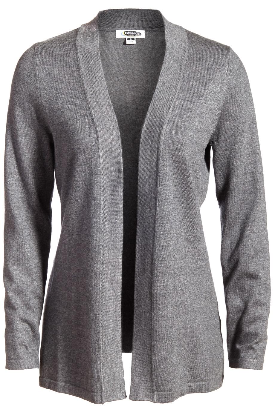 Ladies Shirttail Open Cotton Cardigan