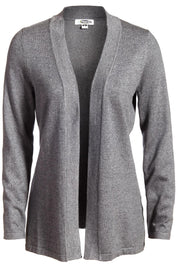 Ladies Shirttail Open Cotton Cardigan