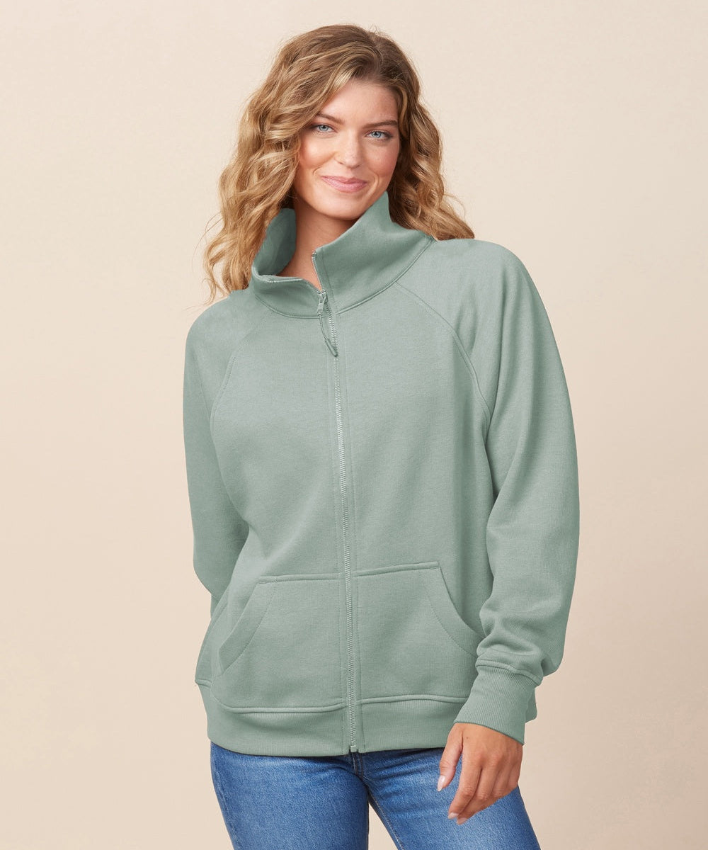 Enza Cadet Collar Full Zip Jacket
