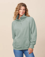Enza Cadet Collar Full Zip Jacket