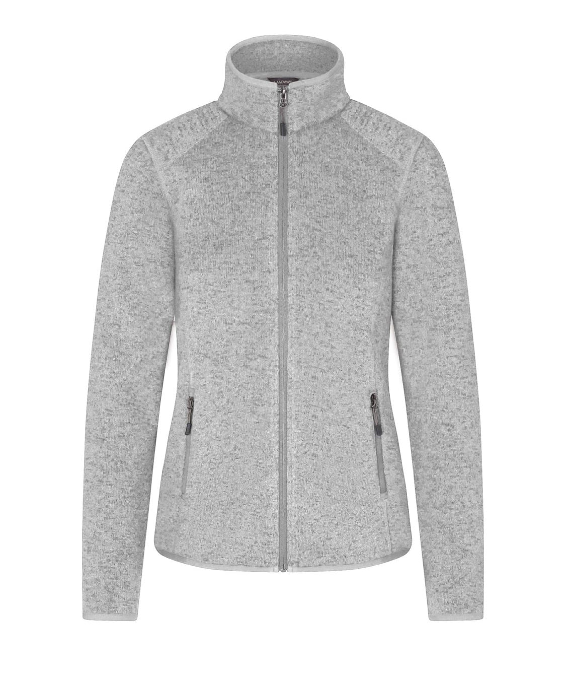 Landway Women's Sweater Knit Fleece Jacket
