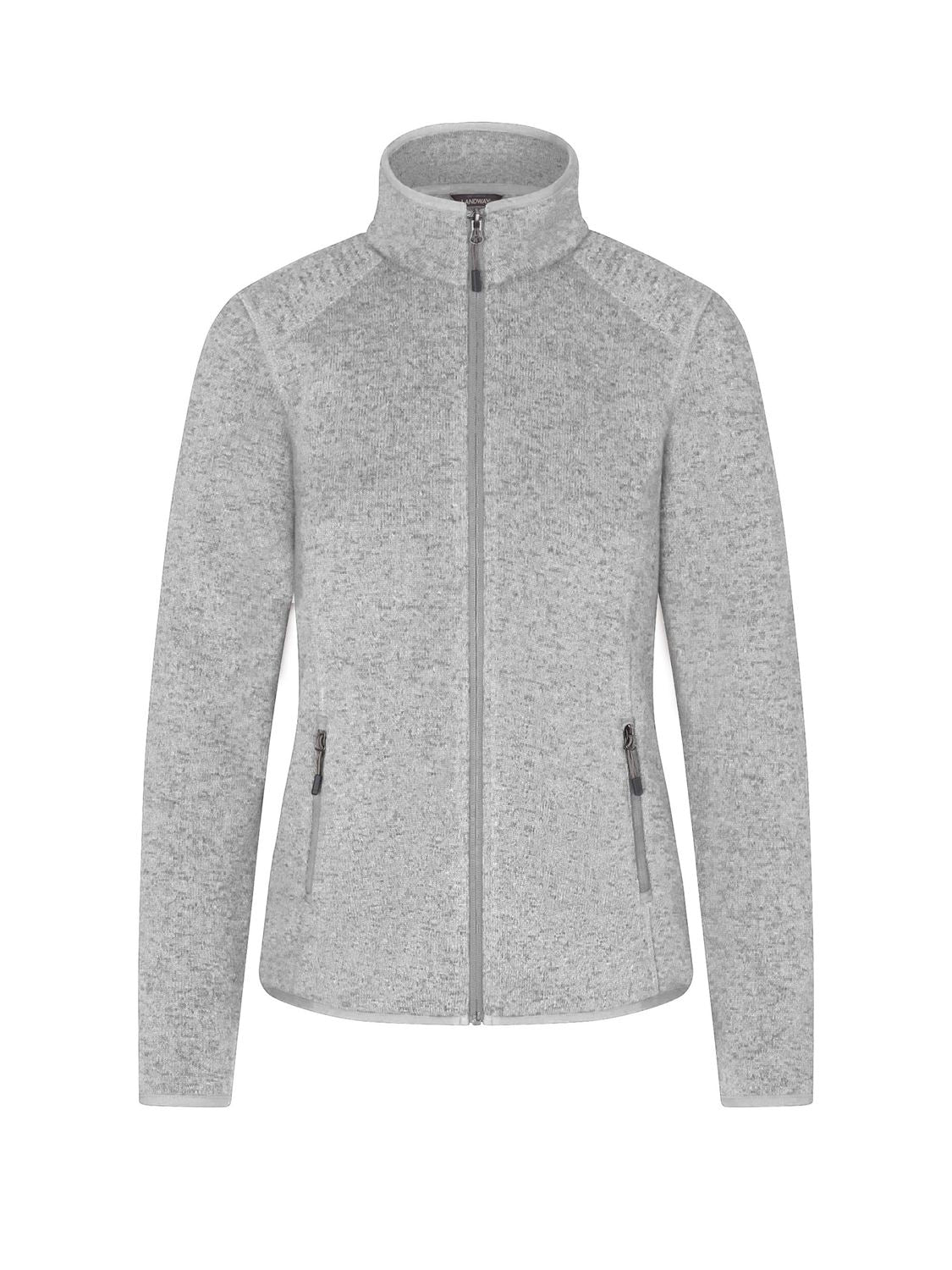 Landway Women's Sweater Knit Fleece Jacket