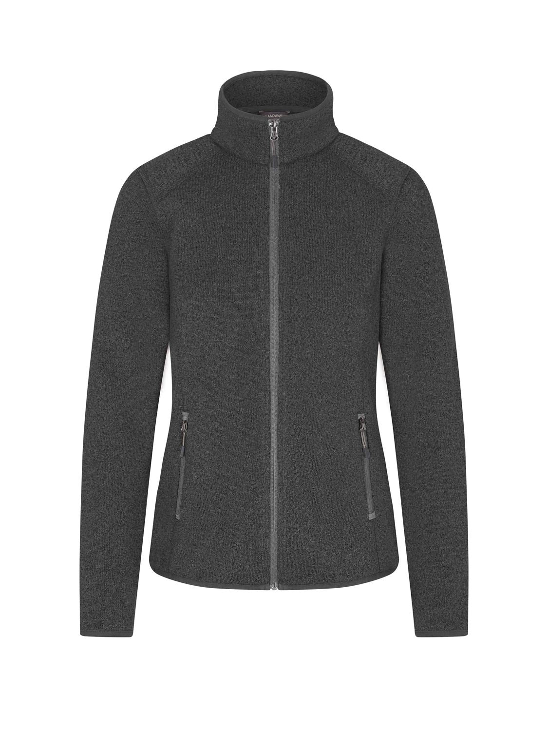 Landway Women's Sweater Knit Fleece Jacket