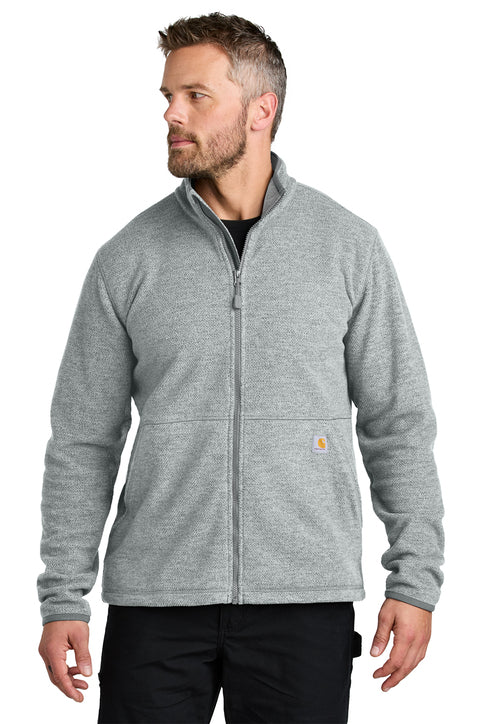 Carhartt Men's Textured Full Zip Fleece Jacket