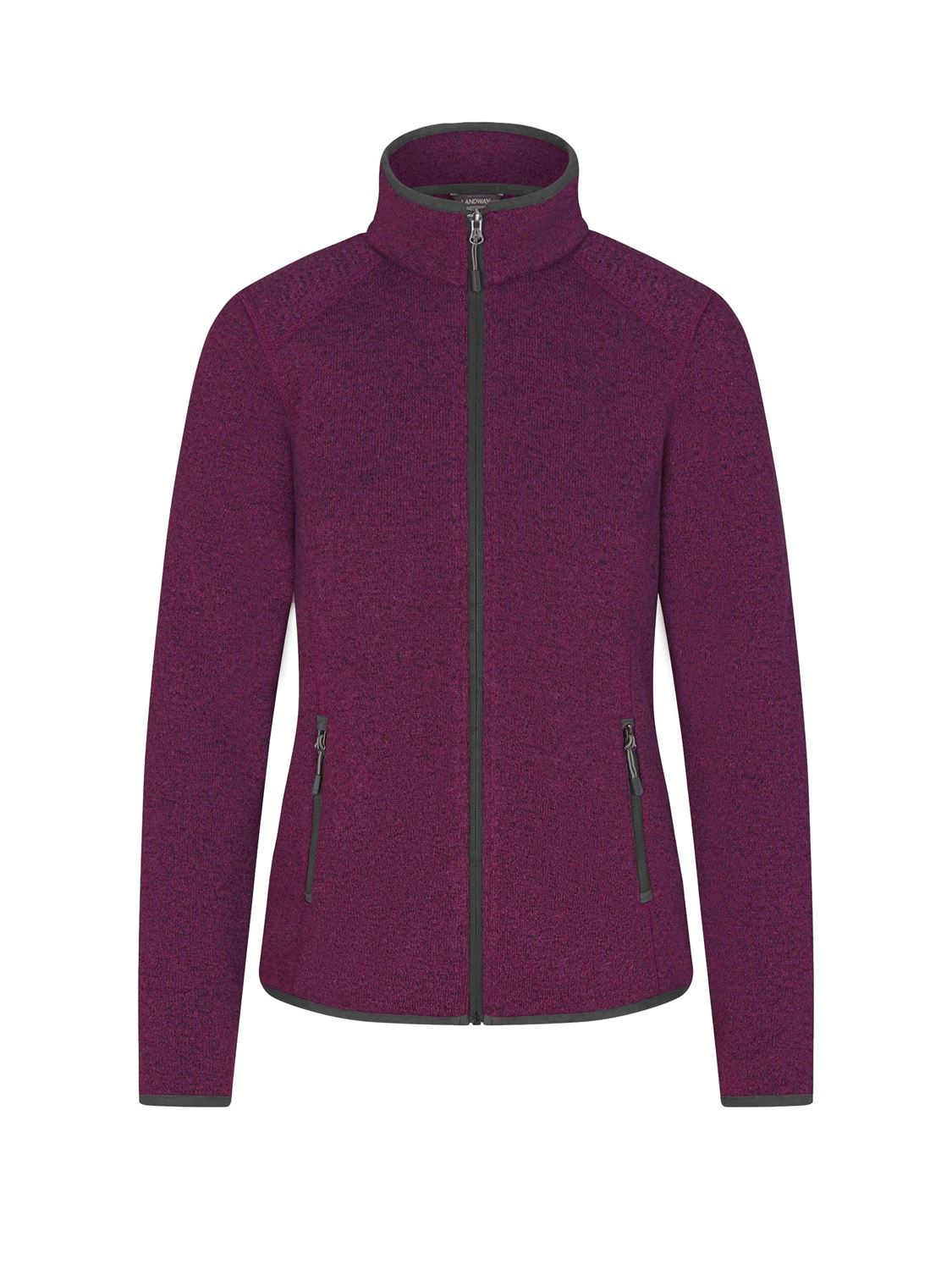 Landway Women's Sweater Knit Fleece Jacket