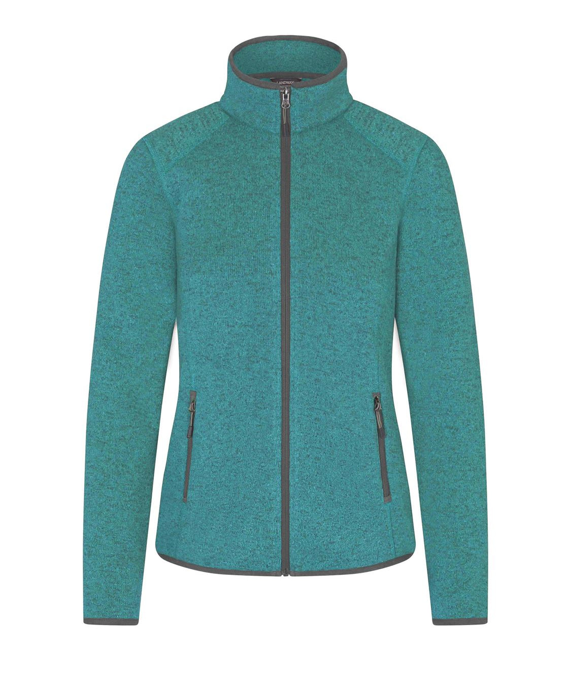 Landway Women's Sweater Knit Fleece Jacket