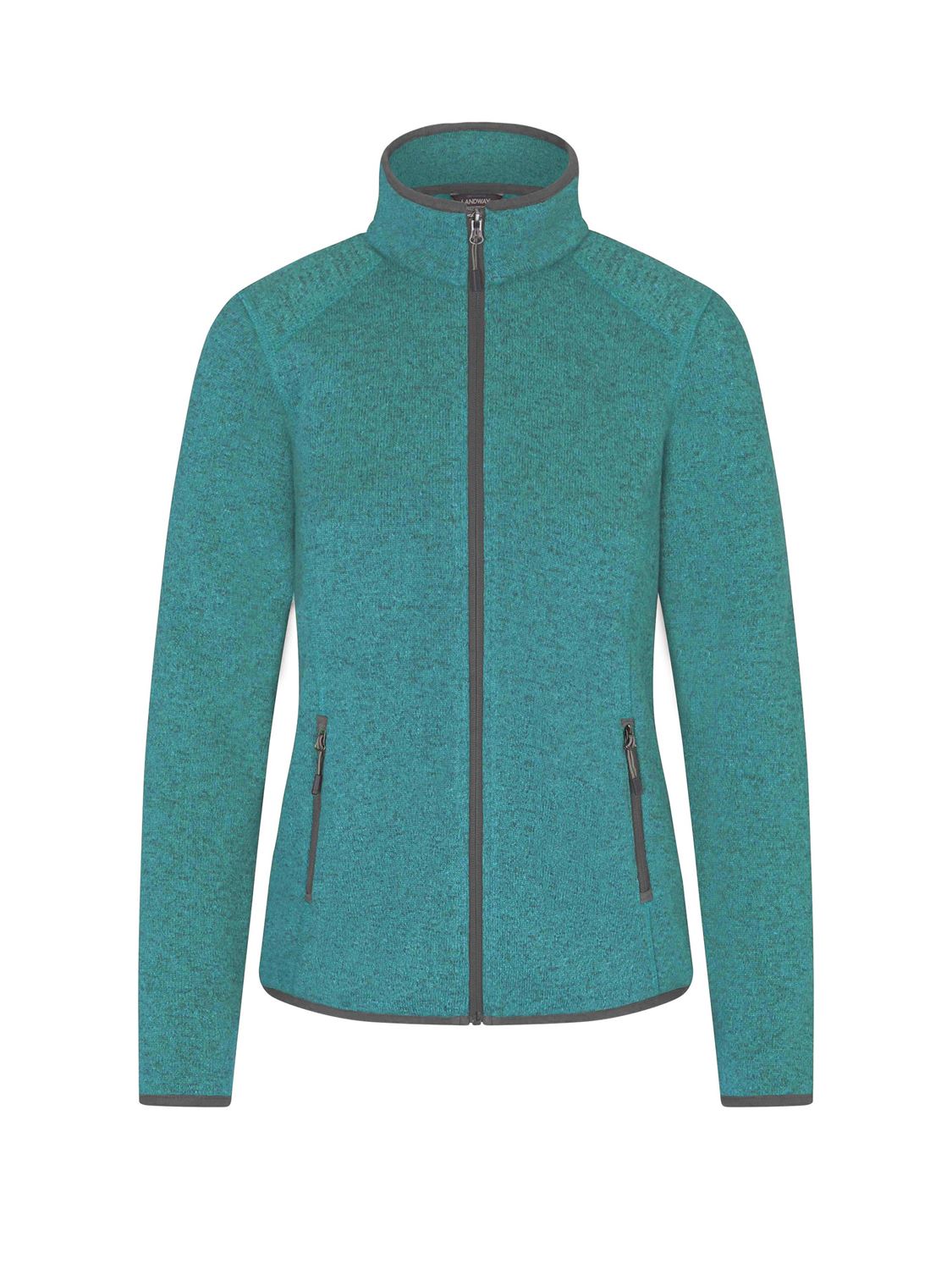Landway Women's Sweater Knit Fleece Jacket