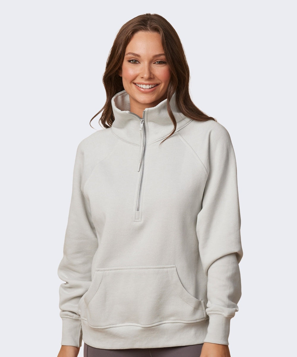 Enza Women's Half Zip Fleece Sweatshirt