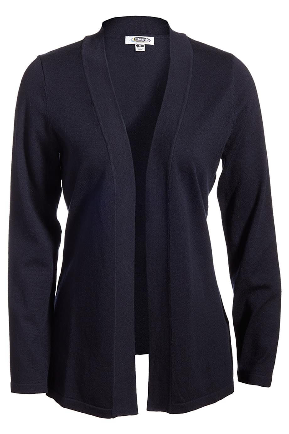 Ladies Shirttail Open Cotton Cardigan