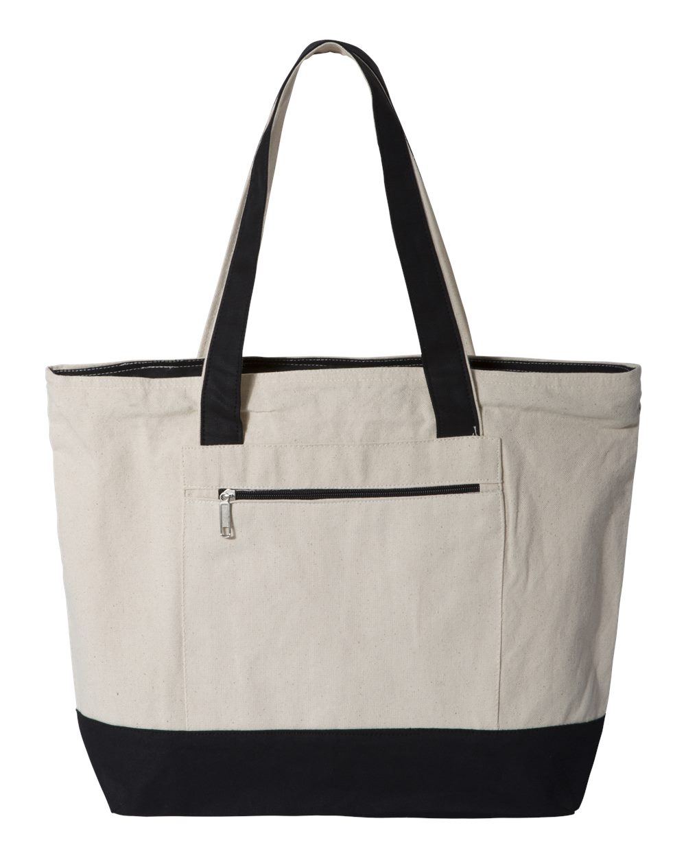 19L Zipper Canvas Tote