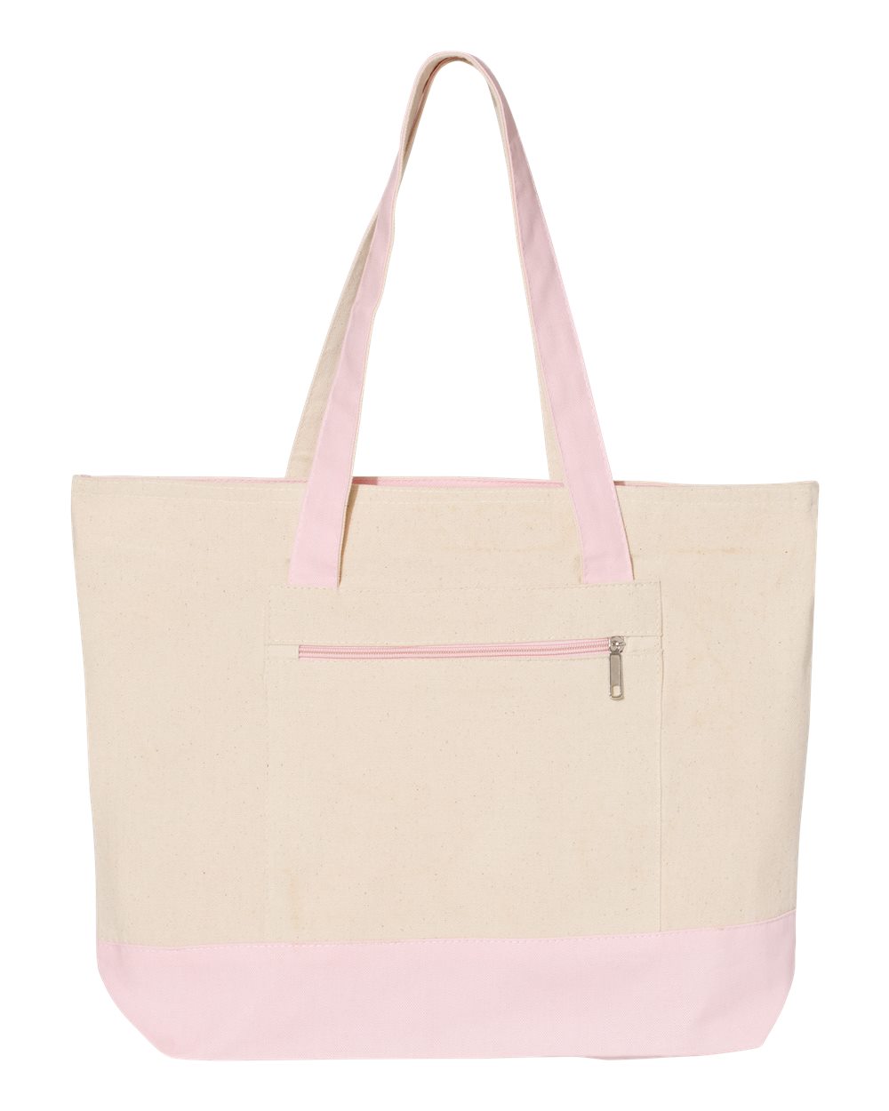19L Zipper Canvas Tote