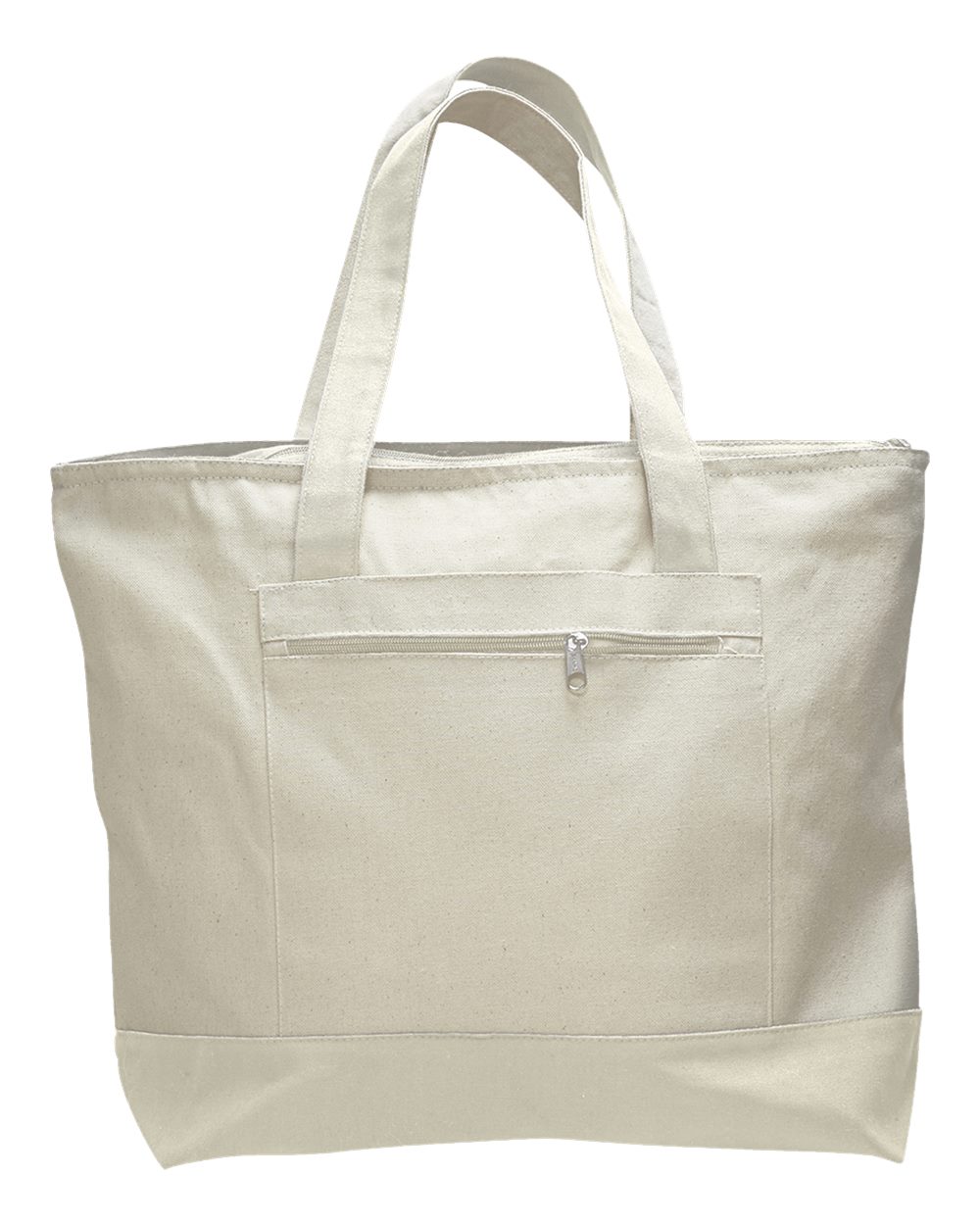 19L Zipper Canvas Tote