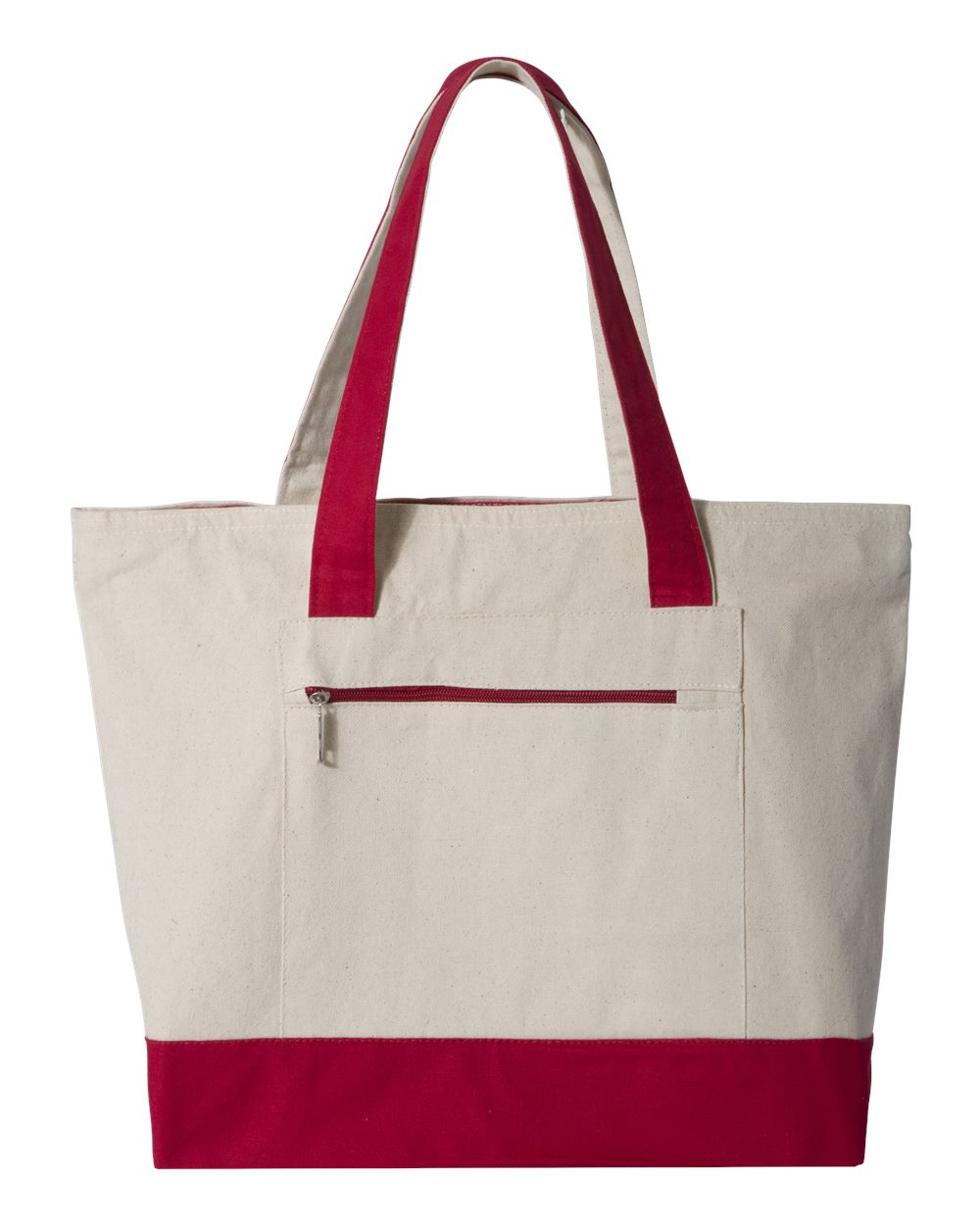 19L Zipper Canvas Tote