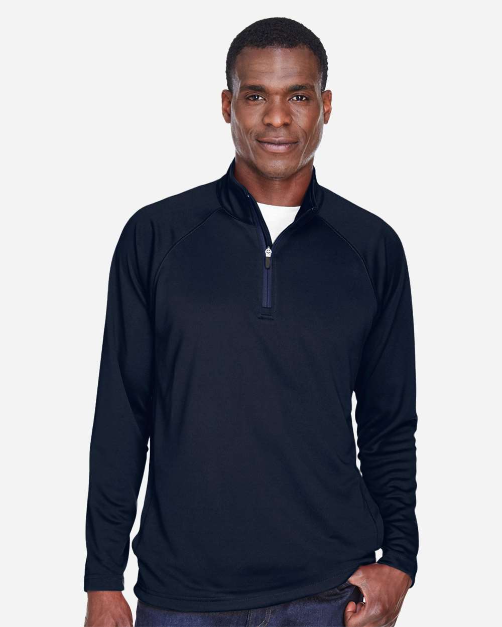Devon and Jones Tech-Shell Men's 1/4 Zip Pullover