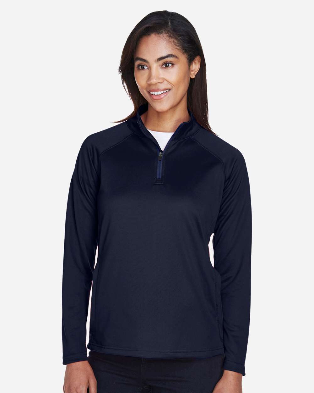 Devon and Jones Tech-Shell Women's 1/4 Zip Pullover