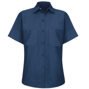 Red Kap Women's Short Sleeve Industrial Work Shirt