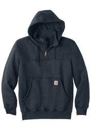 Unisex Heavyweight Hooded Zip Mock Sweatshirt