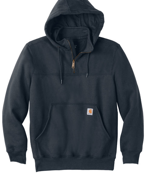 Unisex Heavyweight Hooded Zip Mock Sweatshirt