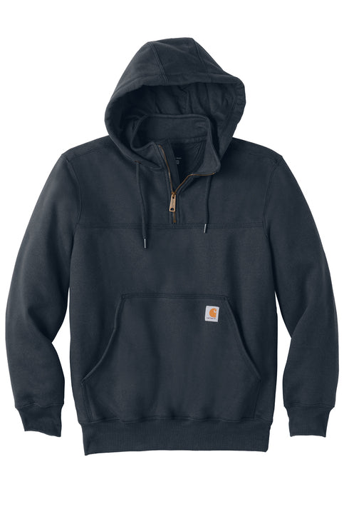 Unisex Heavyweight Hooded Zip Mock Sweatshirt