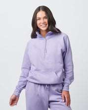Enza Women's Half Zip Fleece Sweatshirt