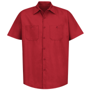Red Kap Men's Short Sleeve Industrial Work Shirt