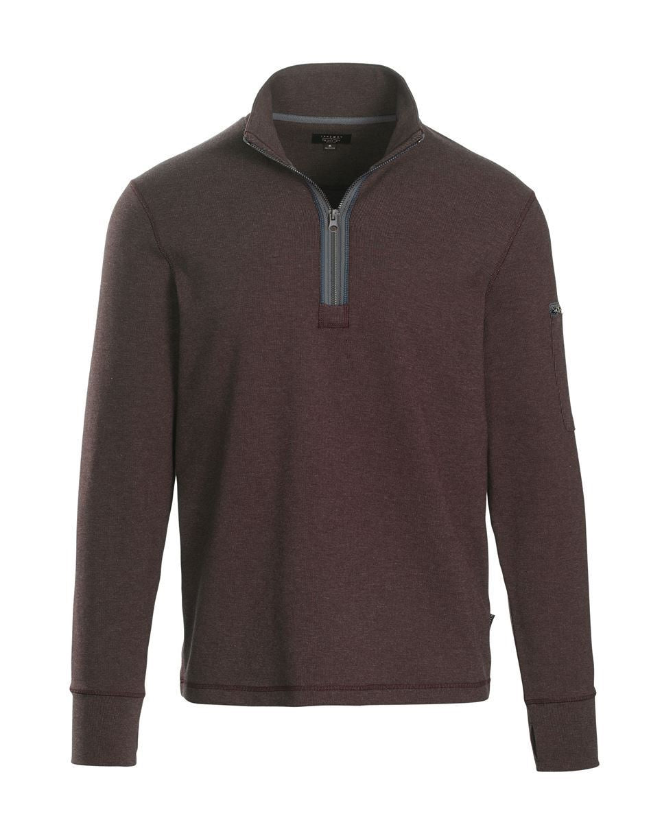 Landway Men's Textured 1/4 Zip Pullover Sweatshirt