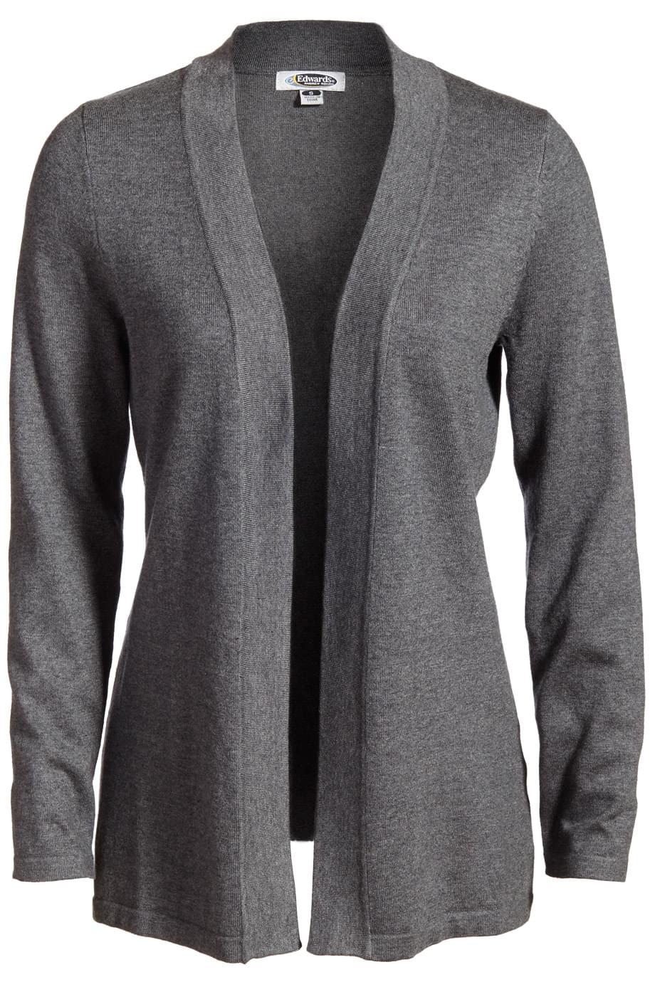 Ladies Shirttail Open Cotton Cardigan