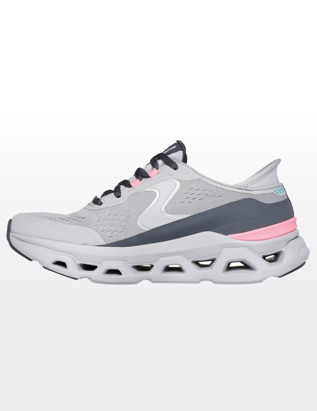 Skechers Women's Glide-Step Shoes Grey/Pink