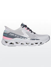 Skechers Women's Glide-Step Shoes Grey/Pink