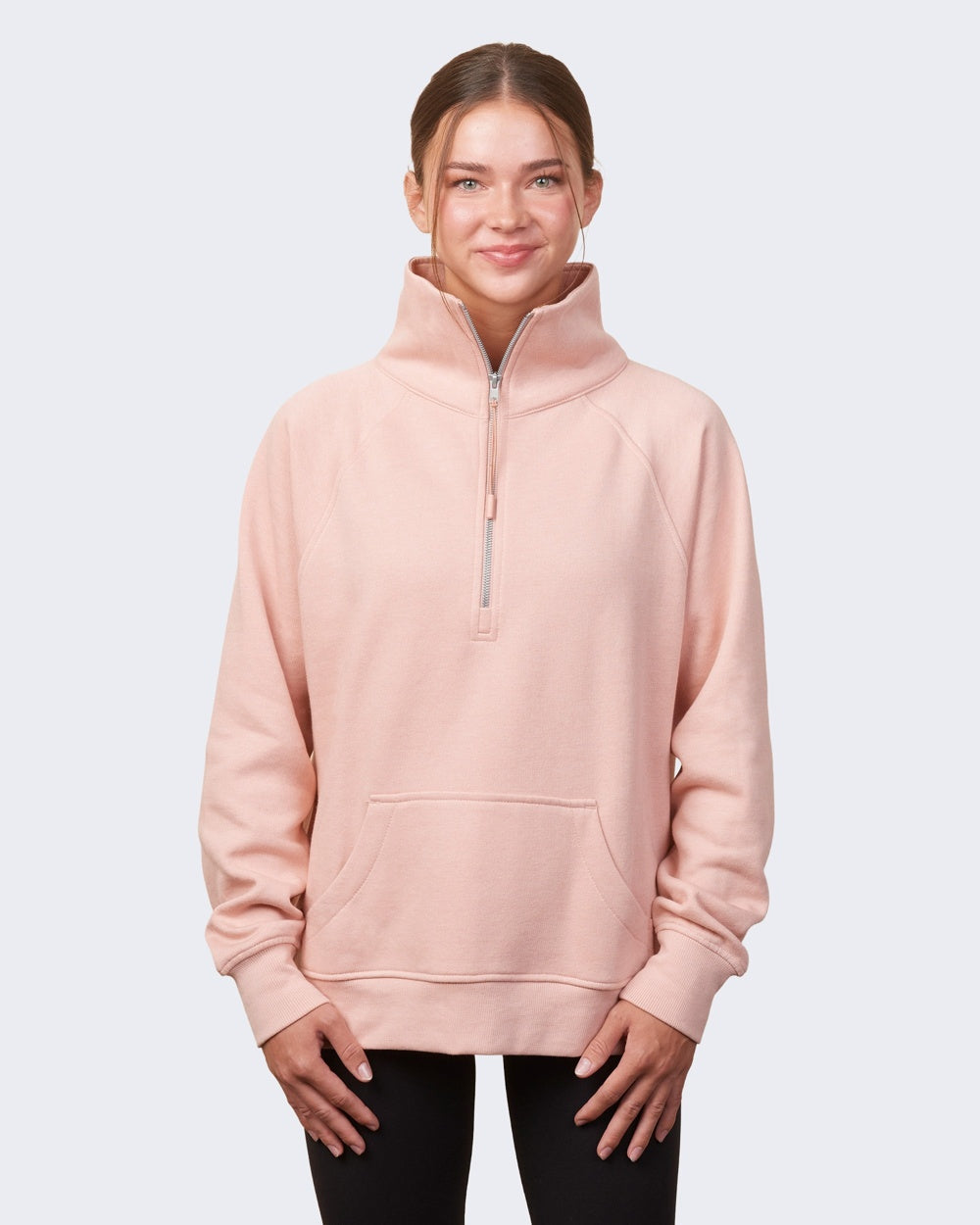 Enza Women's Half Zip Fleece Sweatshirt