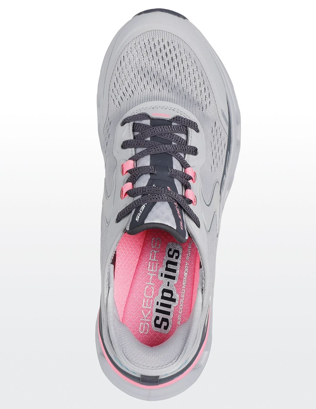 Skechers Women's Glide-Step Shoes Grey/Pink