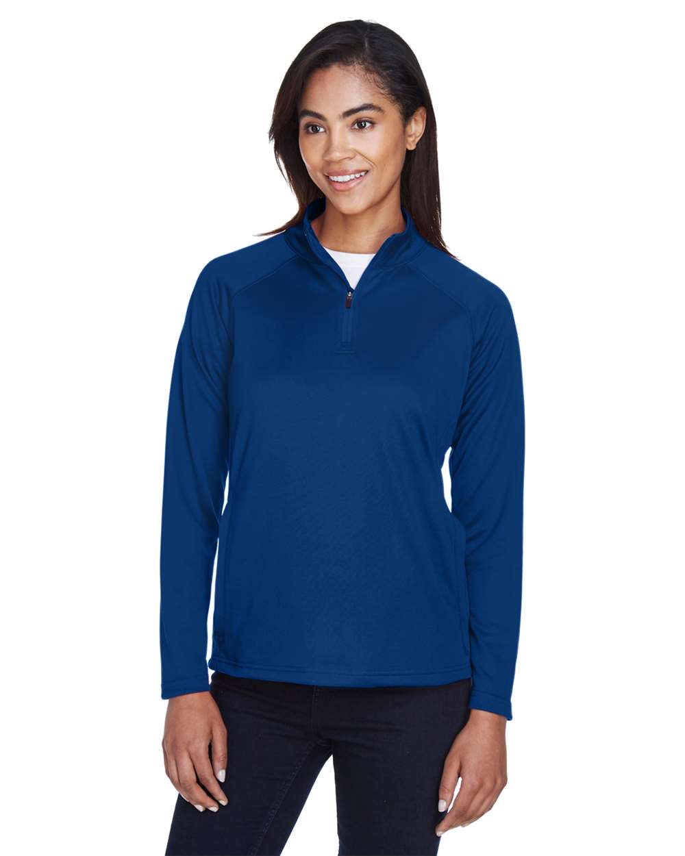 Devon and Jones Tech-Shell Women's 1/4 Zip Pullover