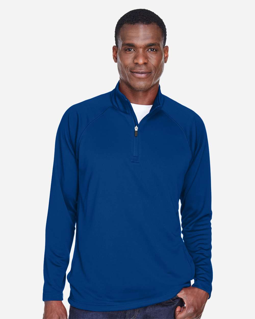 Devon and Jones Tech-Shell Men's 1/4 Zip Pullover